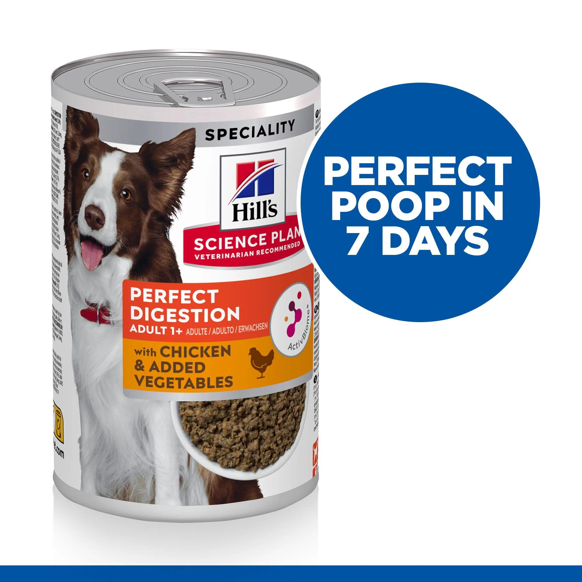 Hill's Science Plan Perfect Digestion Medium Adult 1+ Wet Dog Food with Chicken & Vegetables - 12 x 363g Can - Image 5