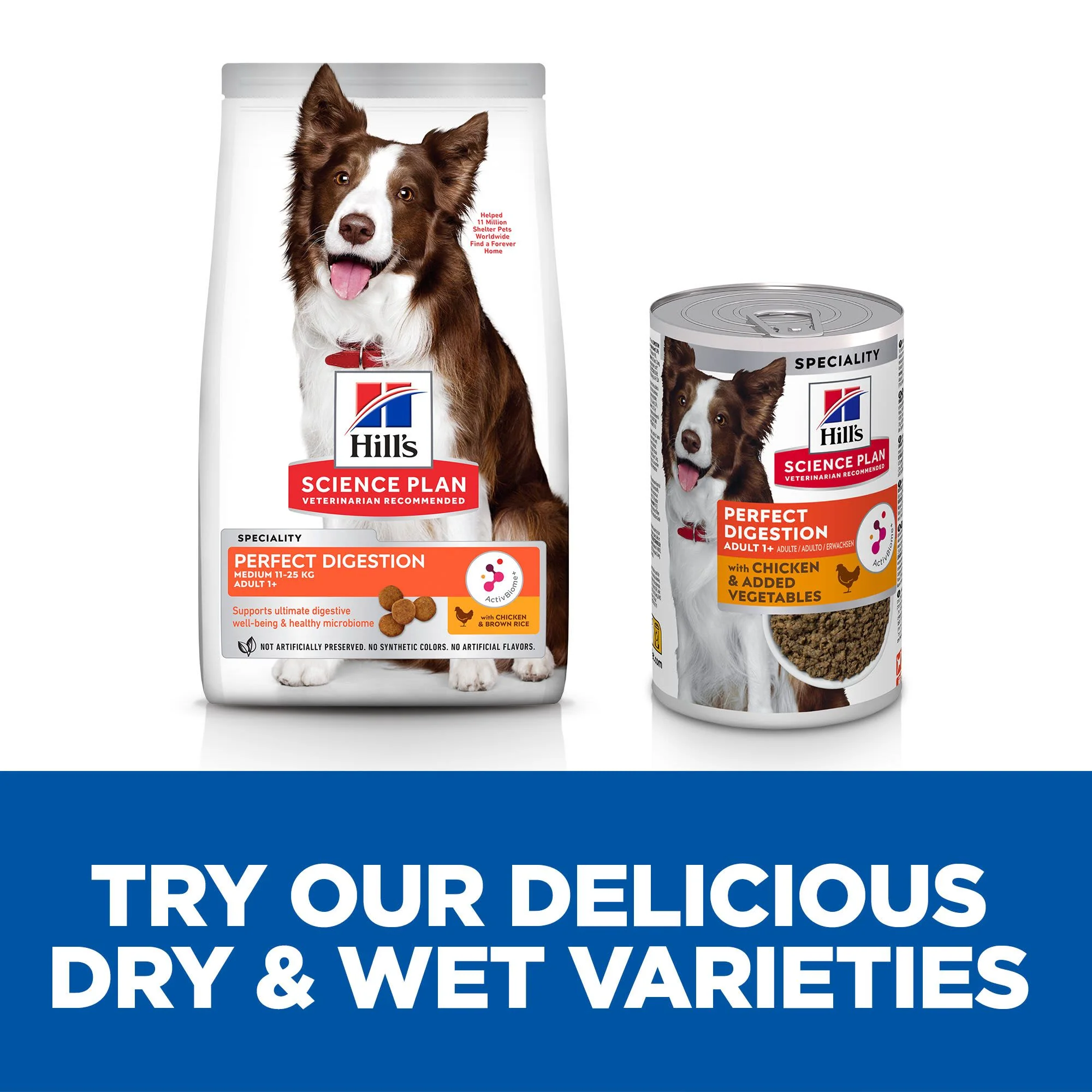 Hill's Science Plan Perfect Digestion Medium Adult 1+ Wet Dog Food with Chicken & Vegetables - 12 x 363g Can - Image 6