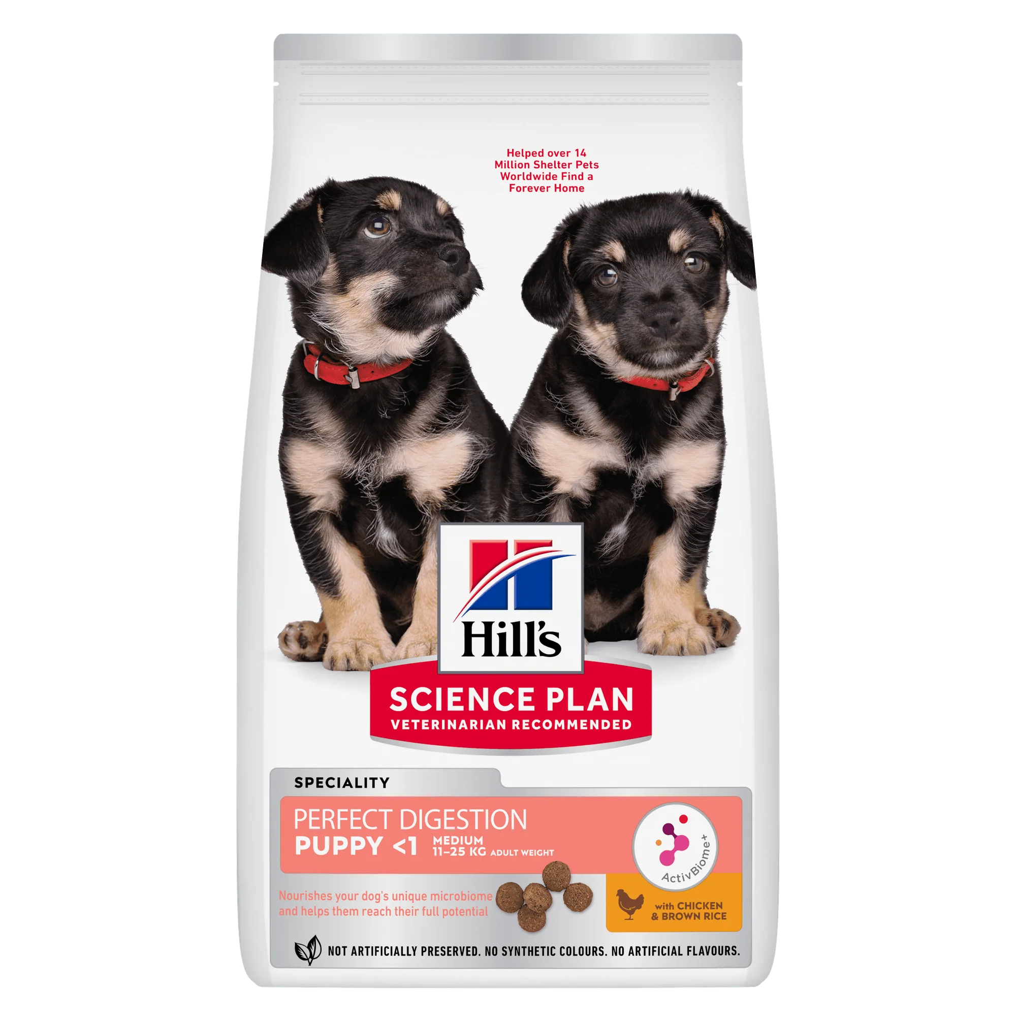 Hill's Science Plan Perfect Digestion Medium Puppy Dry Food with Chicken and Brown Rice - 14kg Bag - Image 5