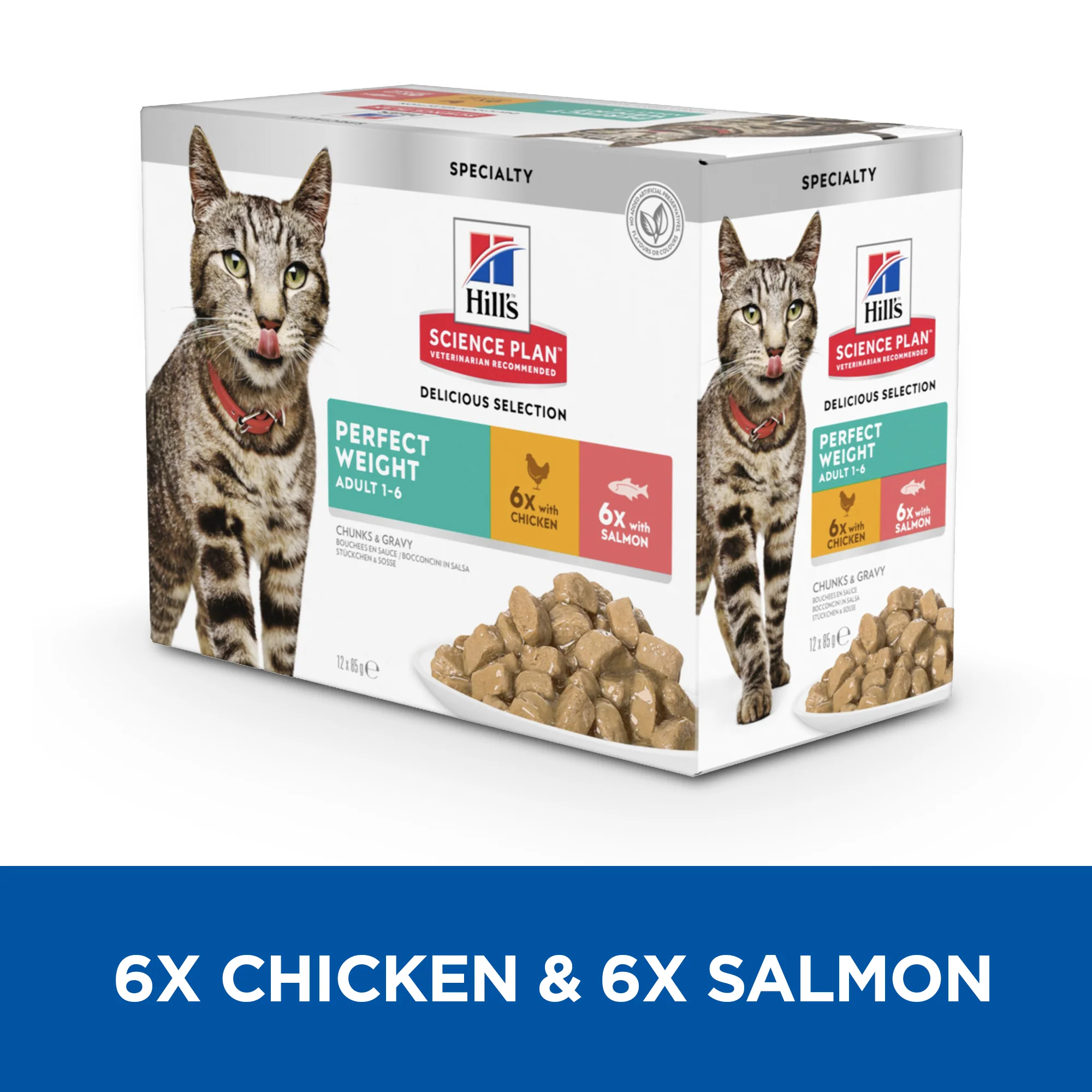 Hill's Science Plan Perfect Weight Adult 1-6 Wet Cat Food Pouches - Delicious Selection - Image 3
