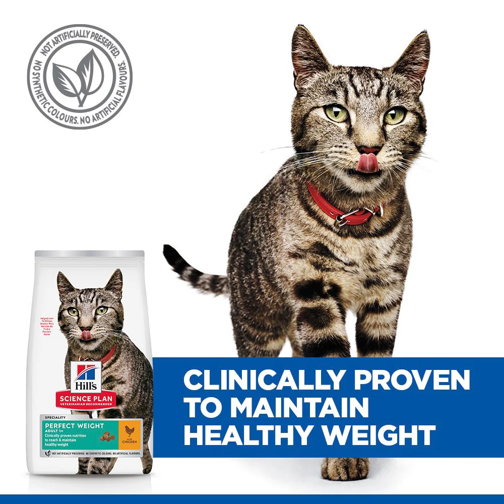 Hill's Science Plan Perfect Weight Adult 1+ Years Adult Dry Cat Food - Chicken - Image 5