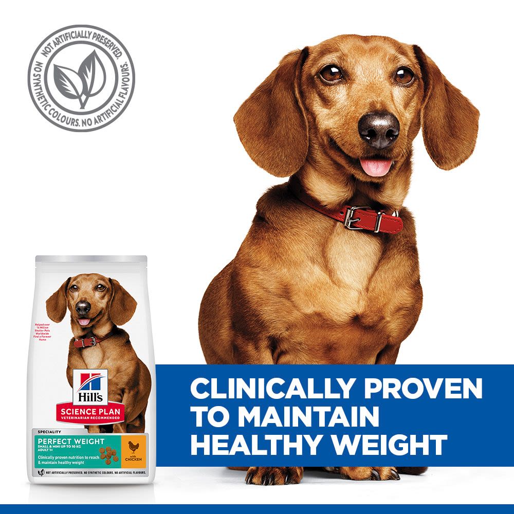 Hill's Science Plan Perfect Weight Adult Small & Mini Dry Dog Food with Chicken - 6kg - Image 5