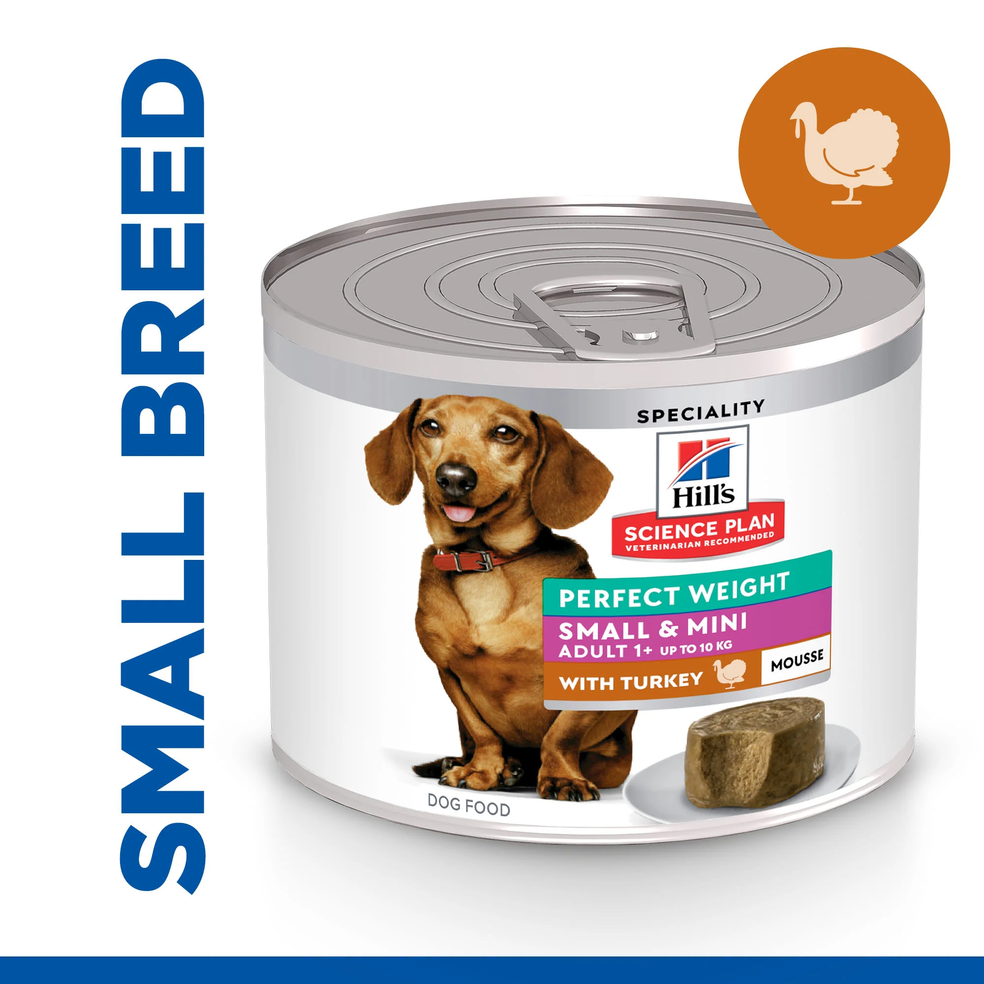 Hill's Science Plan Perfect Weight Adult Small & Mini Wet Dog Food - Turkey - Image 2