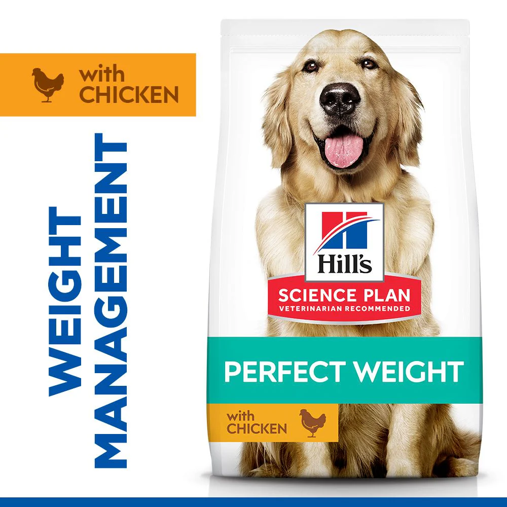 Hill's Science Plan Perfect Weight Large Adult 1+ Dry Dog Food - Chicken - Image 2