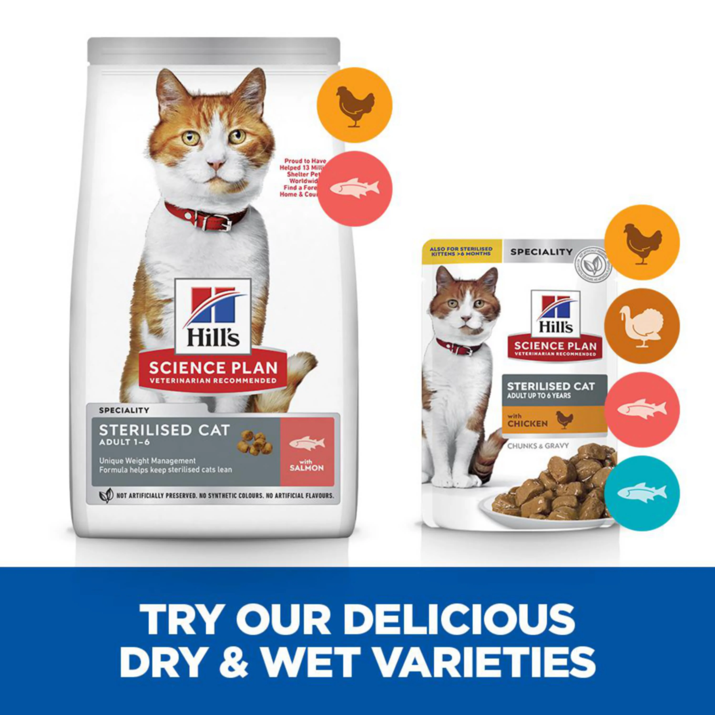 Hill's Science Plan Sterilised Adult Dry Cat Food - Salmon - Image 10