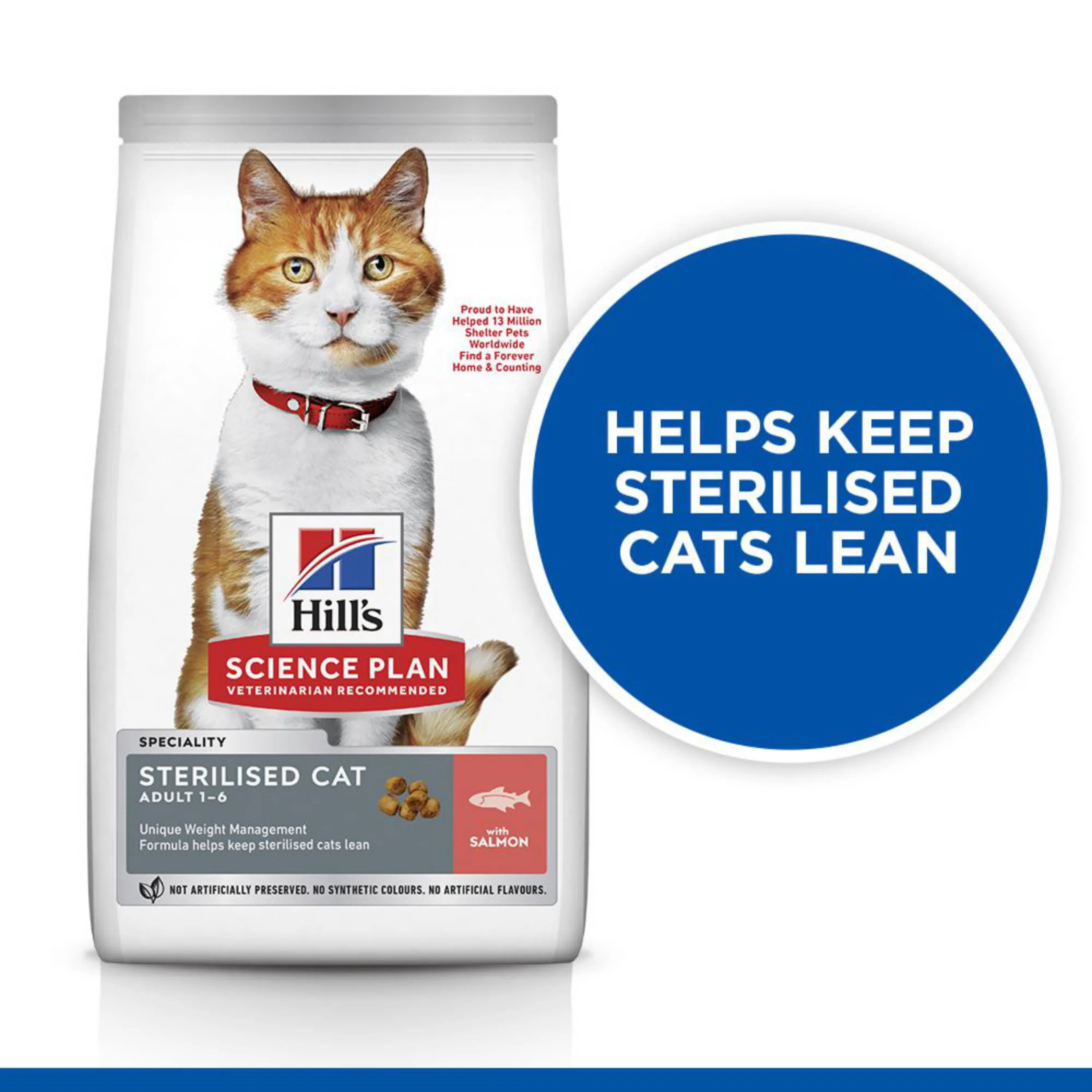 Hill's Science Plan Sterilised Adult Dry Cat Food - Salmon - Image 7