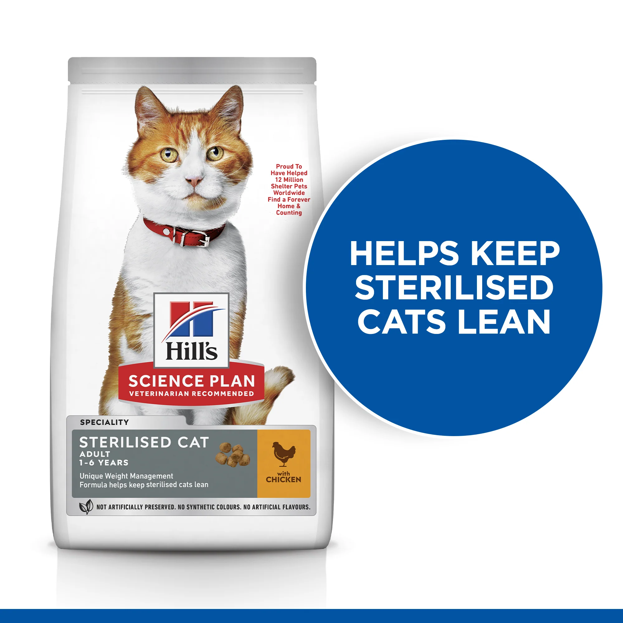 Hill's Science Plan Sterilised Cat Adult Cat Dry Food - Chicken - Image 6