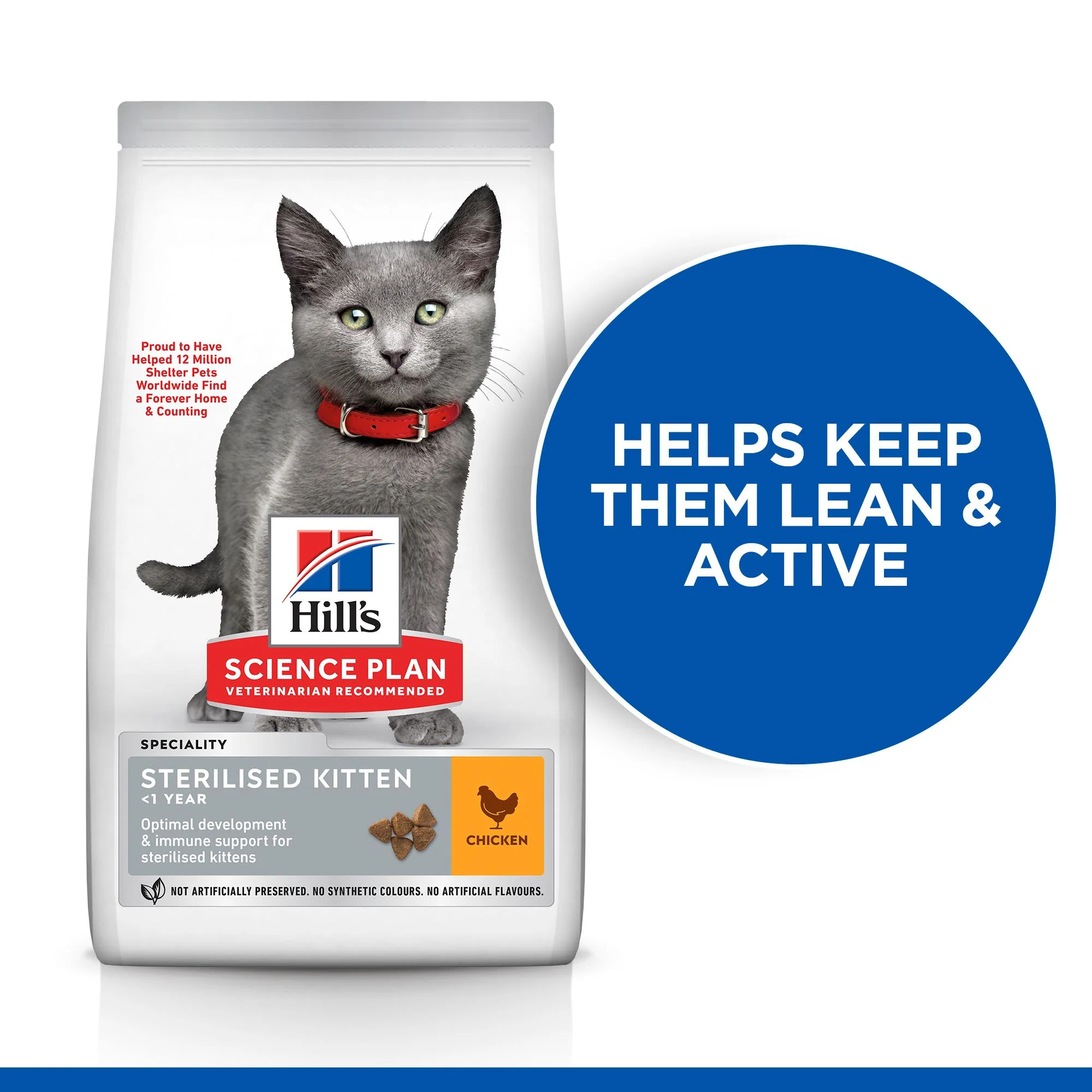 Hill's Science Plan Sterilised Kitten Dry Food with Chicken - 7kg Bag - Image 5