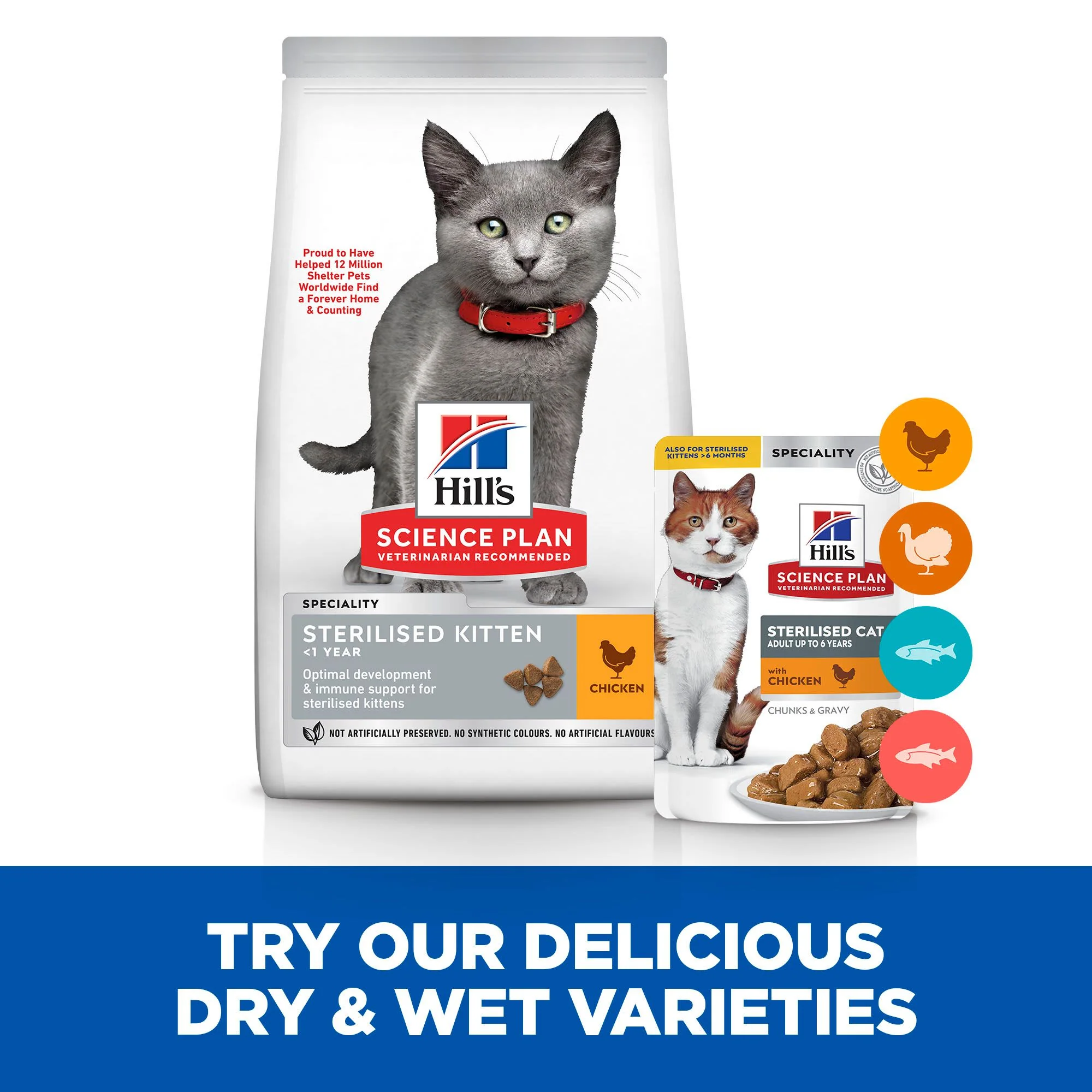 Hill's Science Plan Sterilised Kitten Dry Food with Chicken - 7kg Bag - Image 6