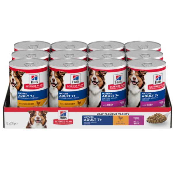 Hill's Science Plan Variety Pack Mature Adult Wet Dog Food with Chicken and Beef - Image 2