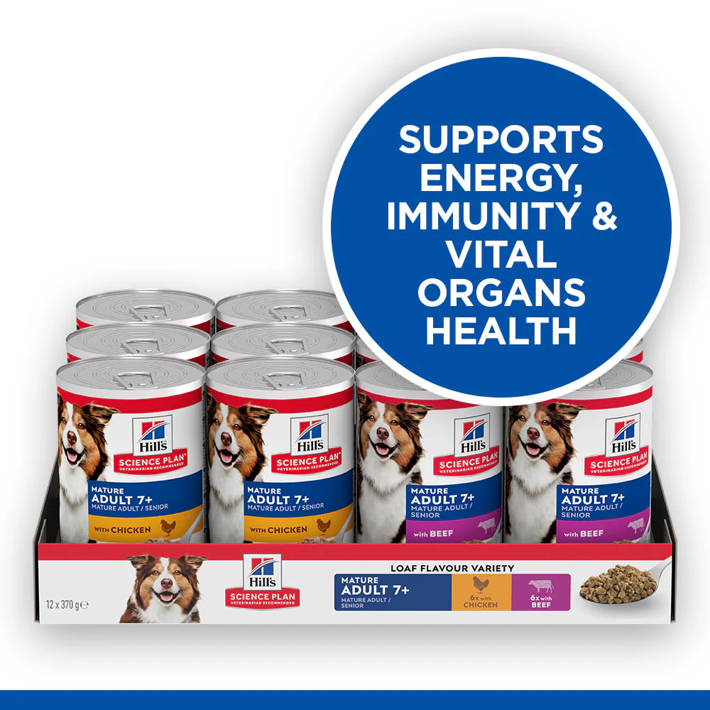 Hill's Science Plan Variety Pack Mature Adult Wet Dog Food with Chicken and Beef - Image 8