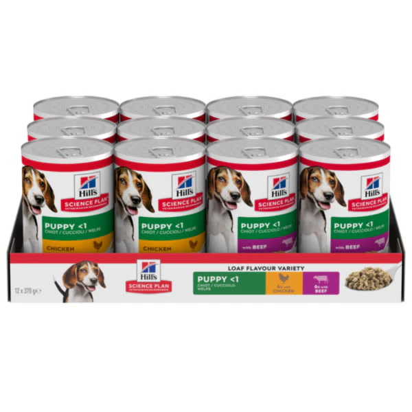 Hill's Science Plan Variety Pack Puppy Wet Dog Food with Chicken and Beef - Image 2