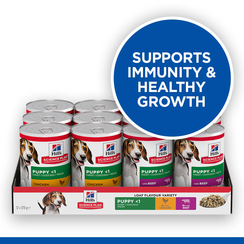 Hill's Science Plan Variety Pack Puppy Wet Dog Food with Chicken and Beef - Image 7