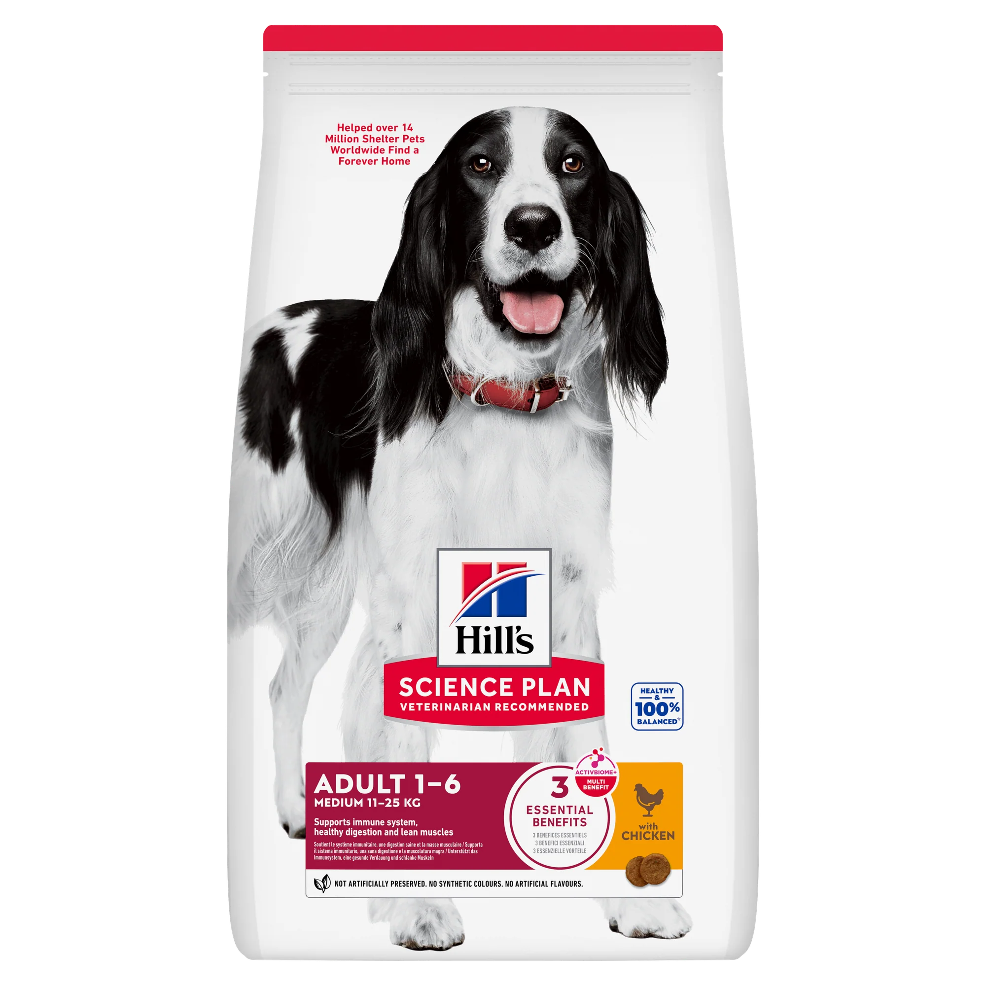 Hill's Science Plan Adult Medium Breed Dry Dog Food with Chicken