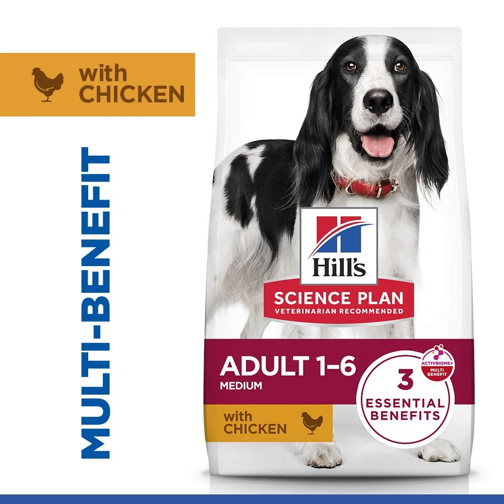 Hill's Science Plan Adult Medium Breed Dry Dog Food with Chicken - Image 2