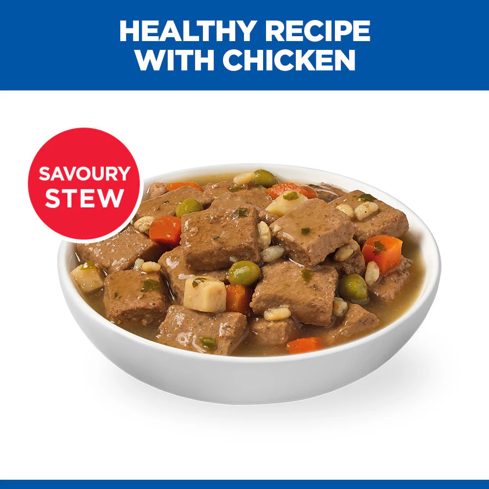 Hill's Science Plan Adult Savoury Stew with Chicken & added Vegetables Wet Dog Food - Image 7