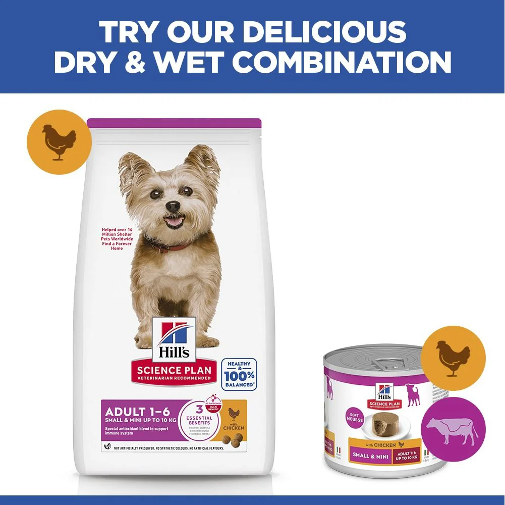 Hill's Science Plan Adult Small & Mini Breed Dry Dog Food with Chicken - Image 6