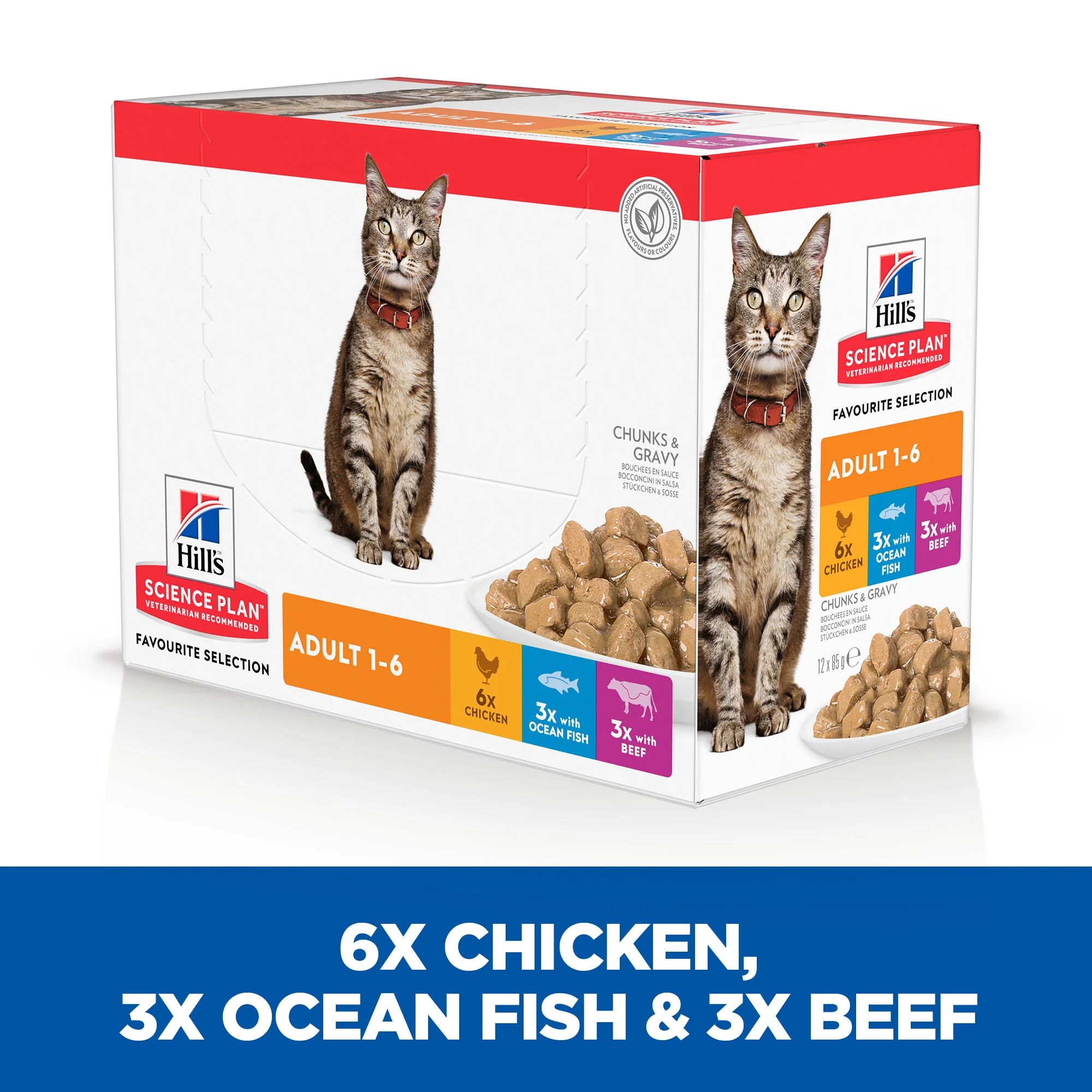 Hills Science Plan Feline Adult 1-6 Favourite Selection Pouches - Image 3