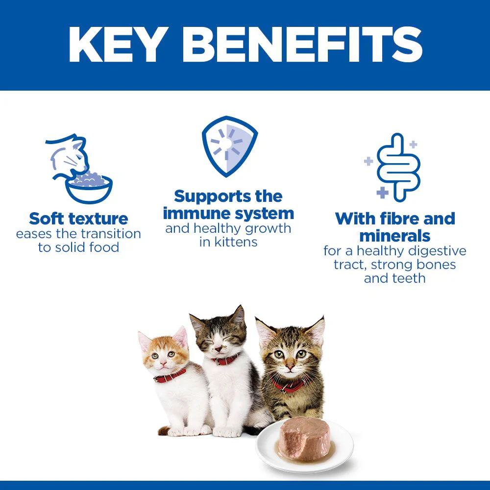 Hill's Science Plan Kitten & Mother Tender Mousse Can Wet Cat Food with Chicken & Turkey - Image 3