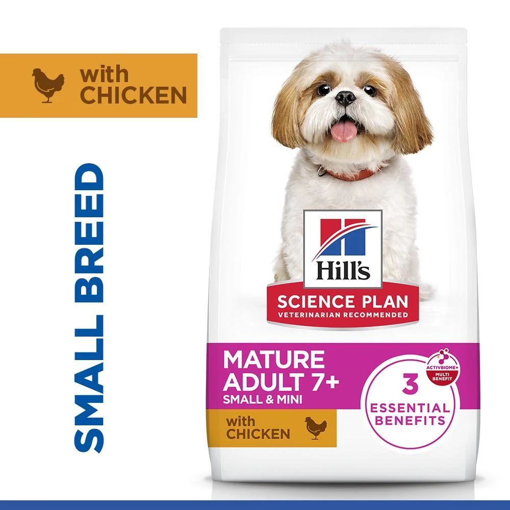 Hill's Science Plan Mature Adult Small & Mini Breed Dry Dog Food with Chicken - Image 2