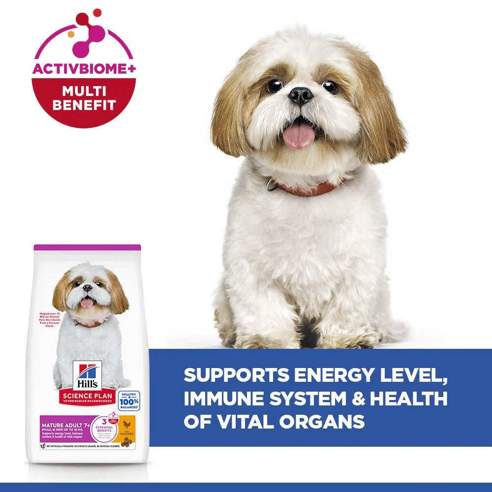 Hill's Science Plan Mature Adult Small & Mini Breed Dry Dog Food with Chicken - Image 4