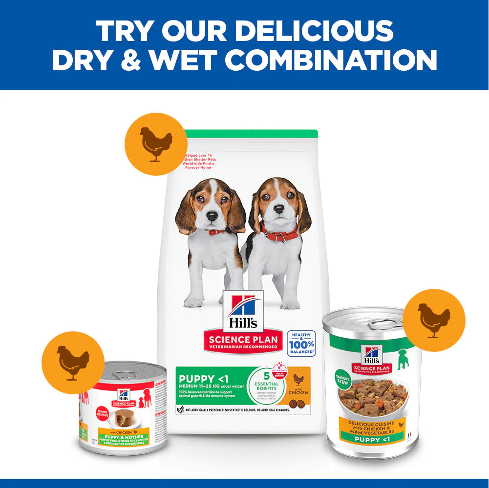 Hill's Science Plan Puppy Savoury Stew with Chicken & added Vegetables Wet Dog Food - Image 6