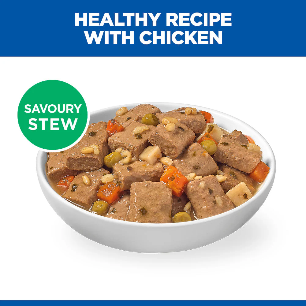 Hill's Science Plan Puppy Savoury Stew with Chicken & added Vegetables Wet Dog Food - Image 7
