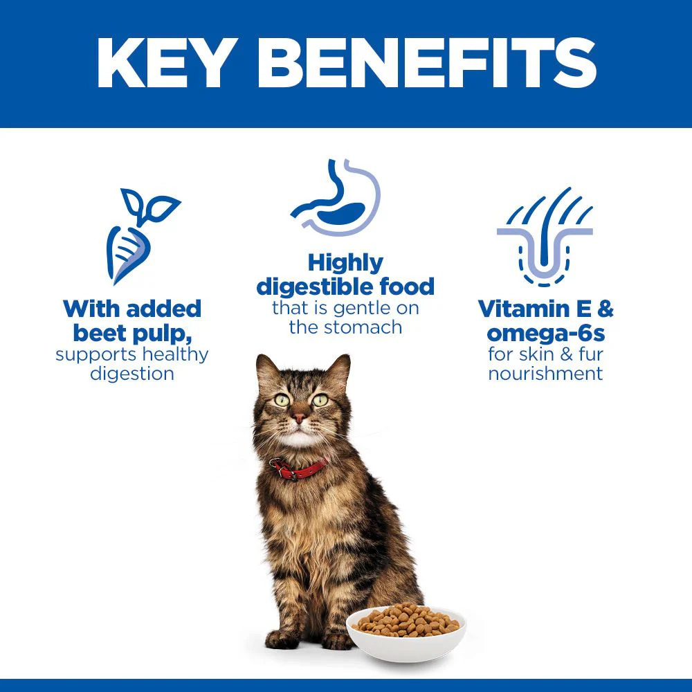 Hill's Science Plan Sensitive Stomach & Skin Adult Dry Cat Food with Chicken - 3kg - Image 3