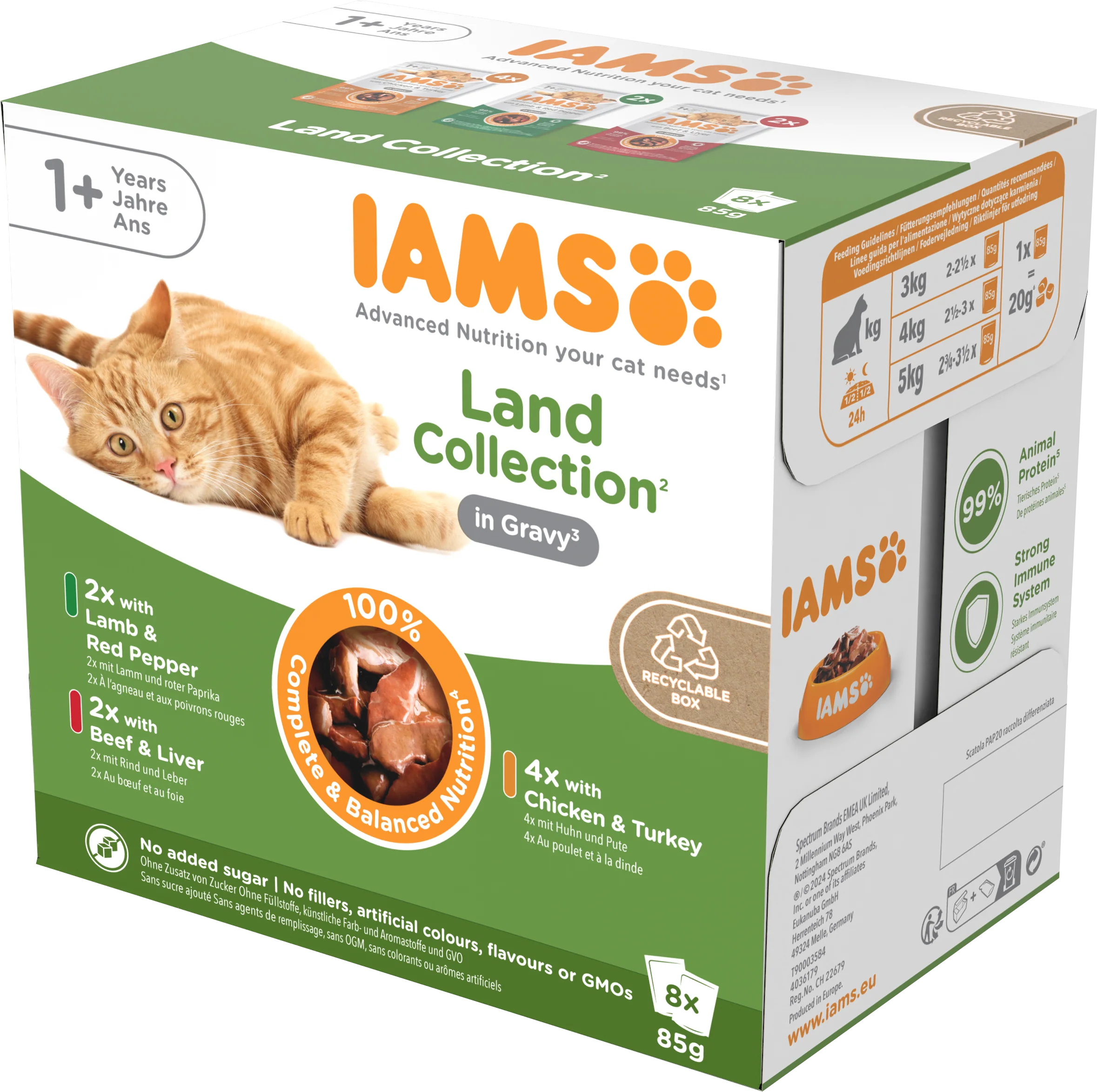 Iams Delights Adult Land Collection in Gravy Wet Cat Food - Image 2