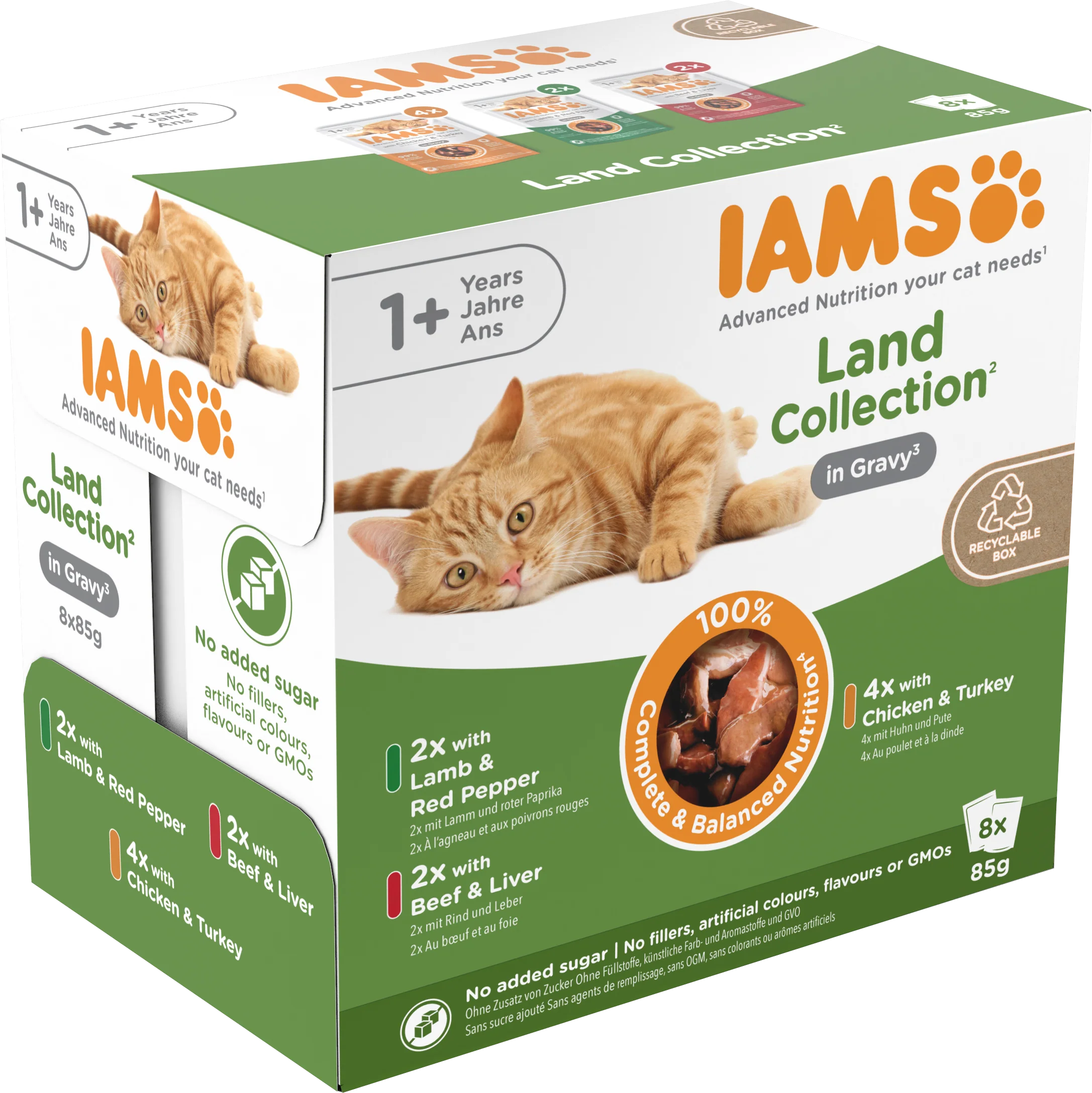 Iams Delights Adult Land Collection in Gravy Wet Cat Food - Image 3