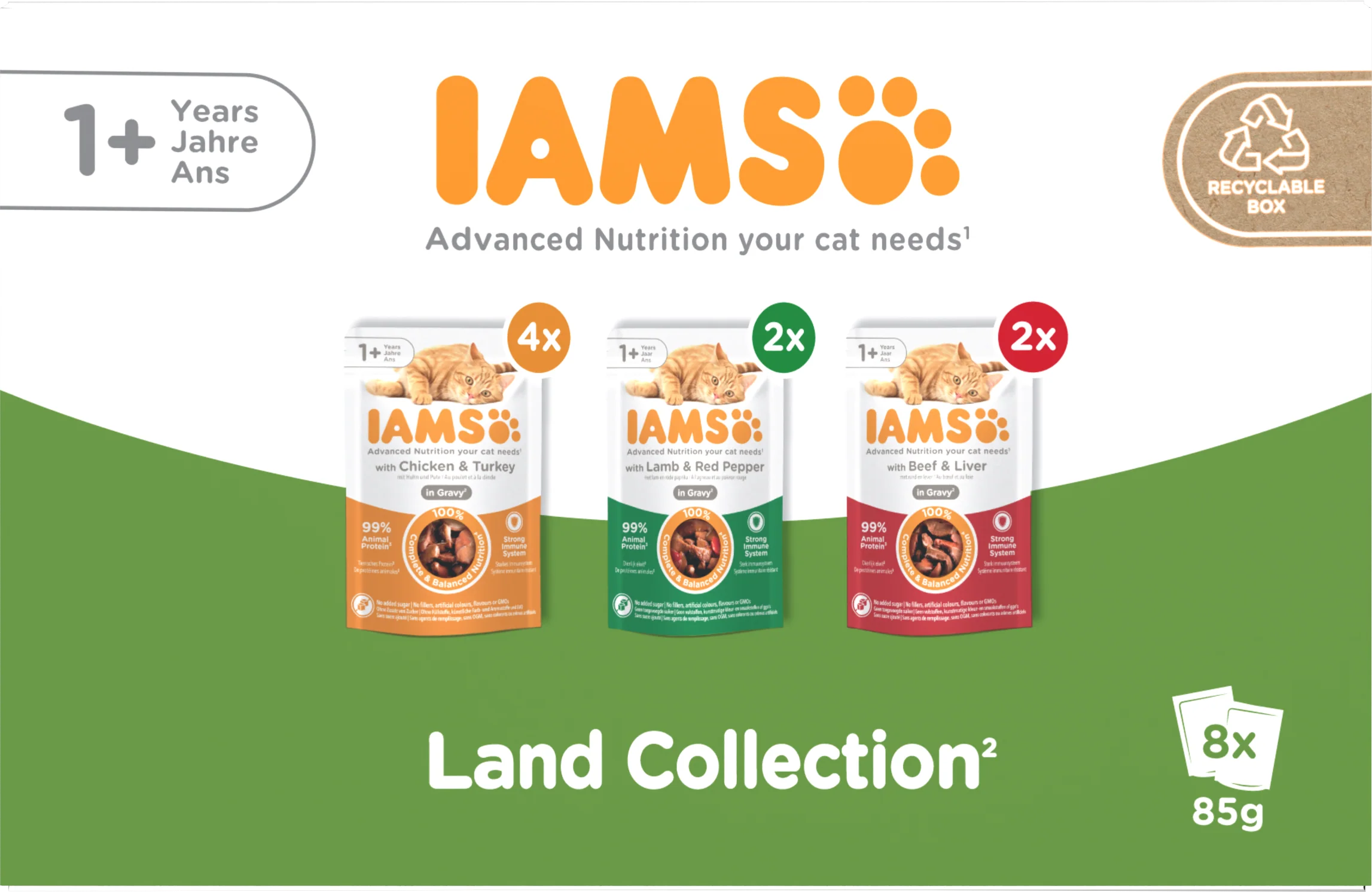 Iams Delights Adult Land Collection in Gravy Wet Cat Food - Image 4