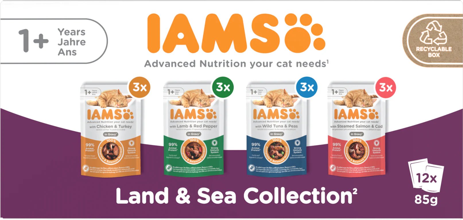 Iams Delights Adult Land & Sea Collection in Gravy Multipack - Image 11