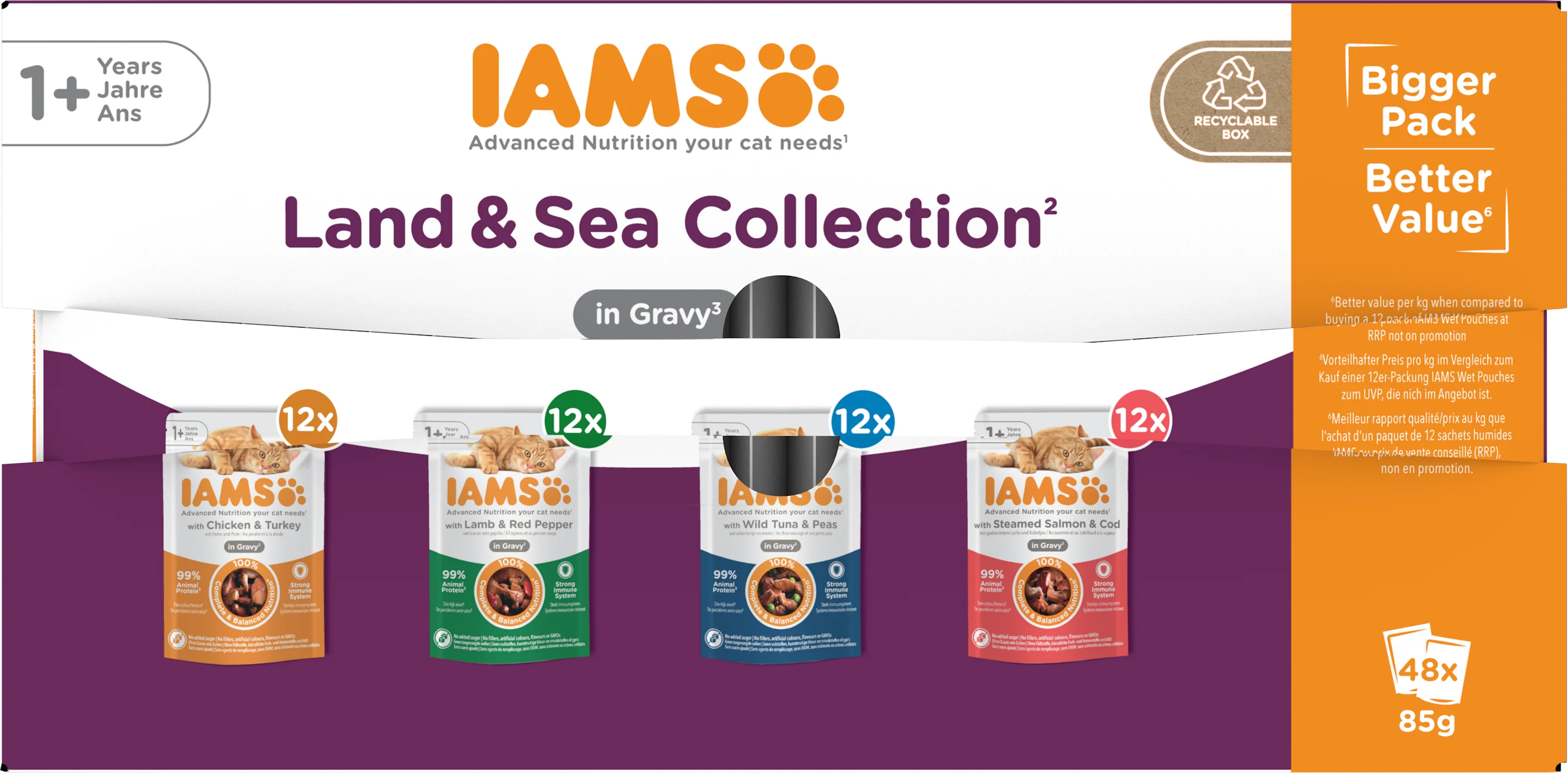 Iams Delights Adult Land & Sea Collection in Gravy Multipack - Image 12