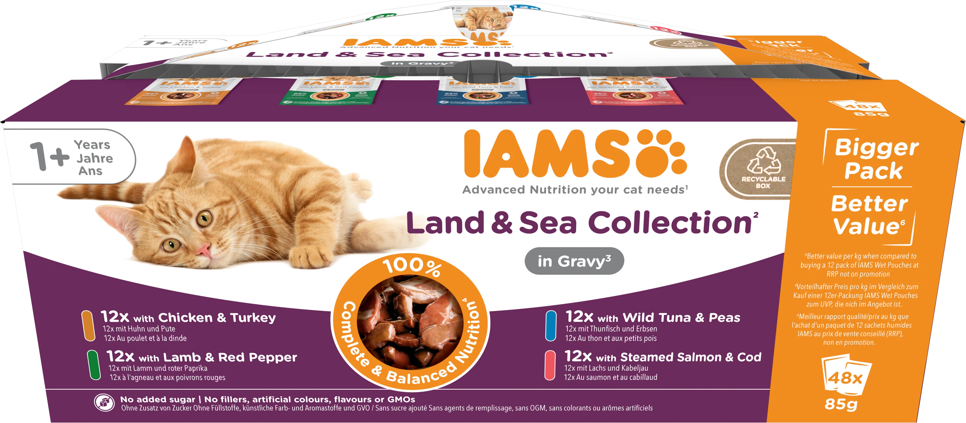 Iams Delights Adult Land & Sea Collection in Gravy Multipack - Image 2