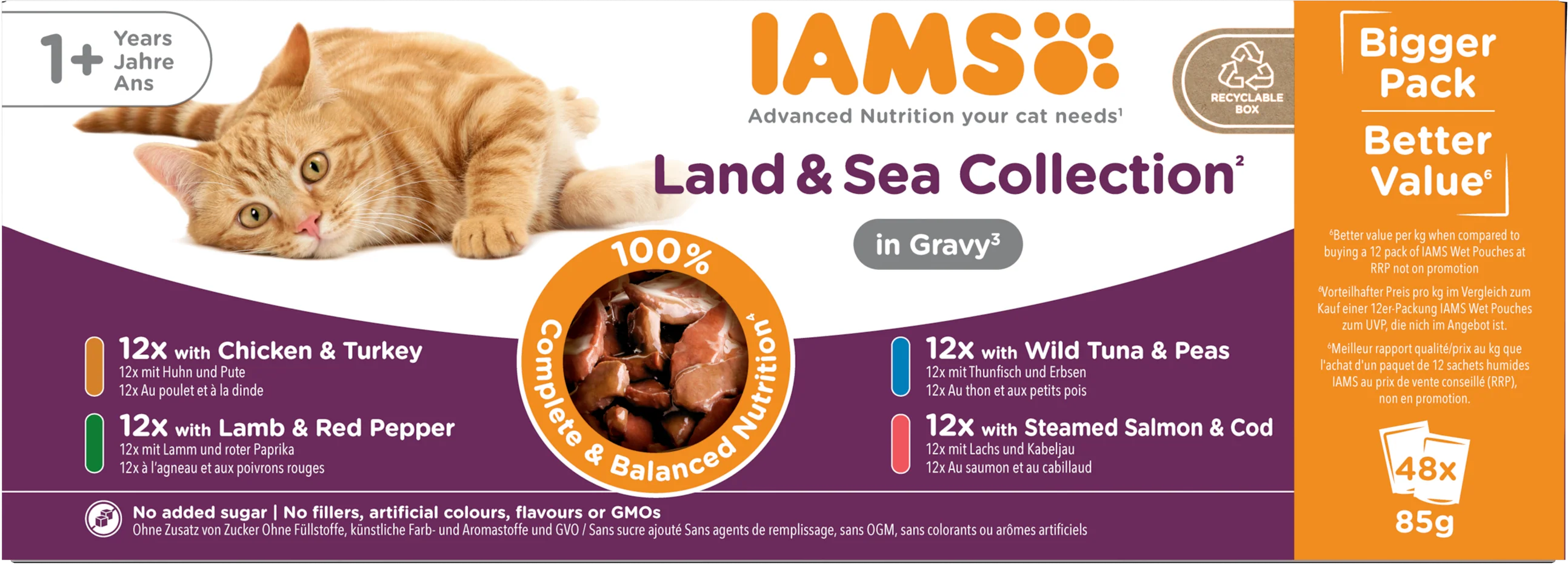 Iams Delights Adult Land & Sea Collection in Gravy Multipack - Image 8