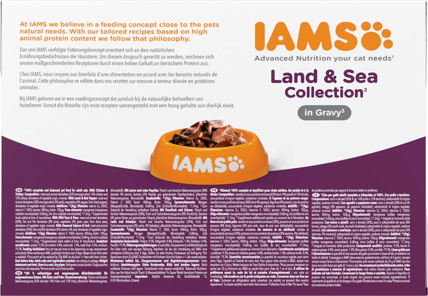 Iams Delights Adult Land & Sea Collection in Gravy Multipack - Image 9