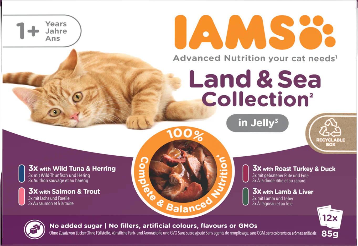 Iams Delights Adult Land & Sea Collection in Jelly Multipack - Image 2