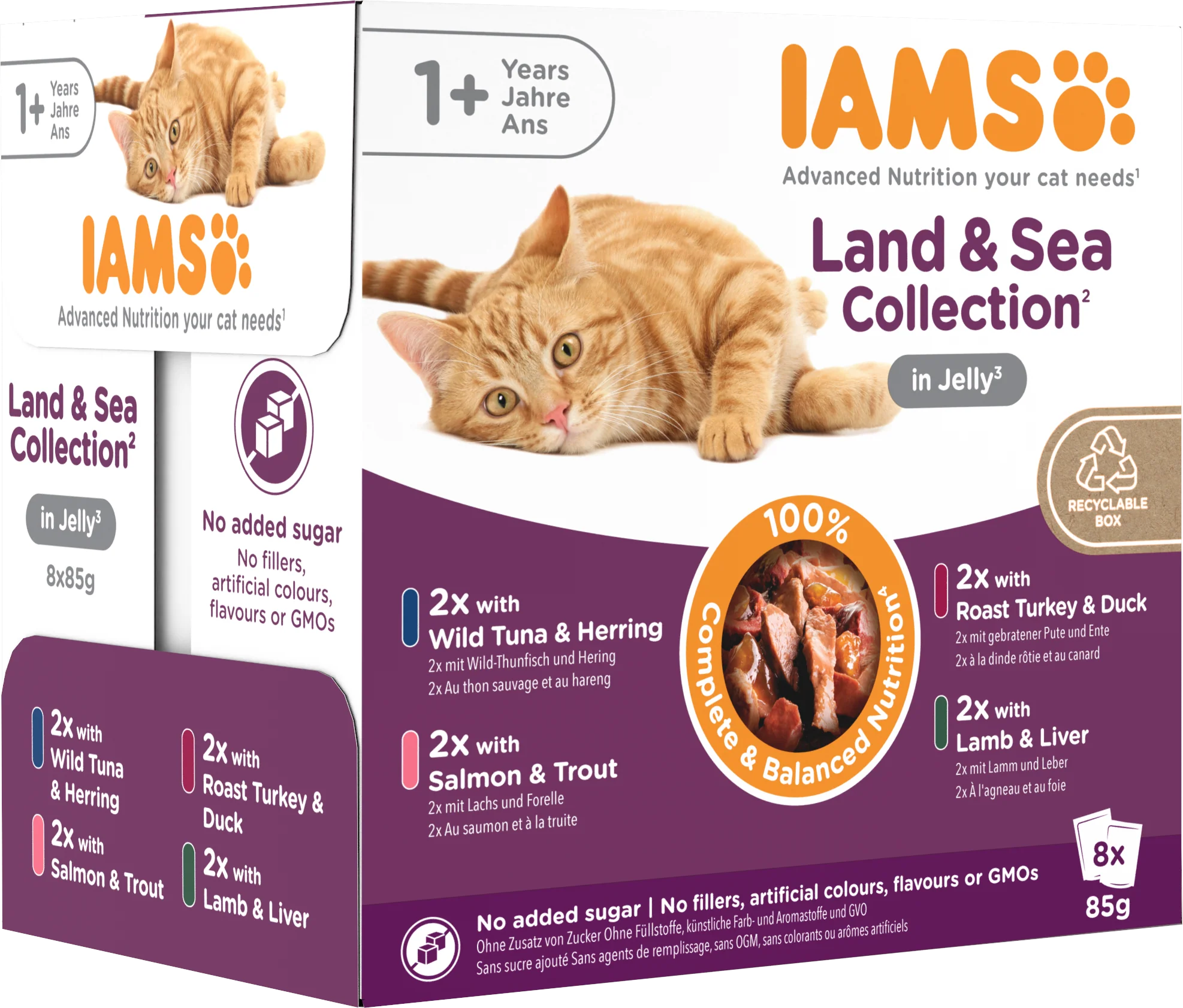 Iams Delights Adult Land & Sea Collection in Jelly Wet Cat Food - Image 2