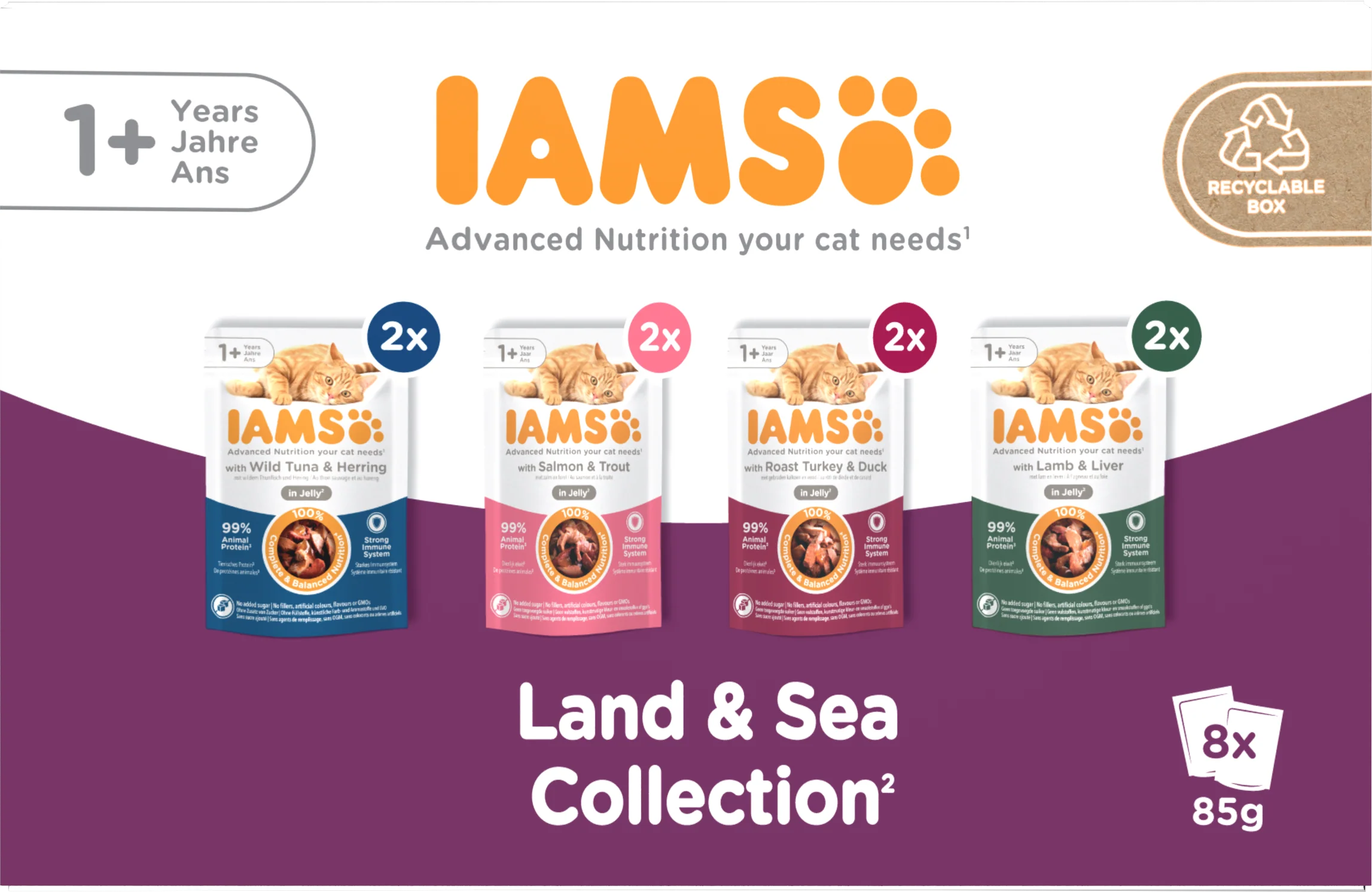 Iams Delights Adult Land & Sea Collection in Jelly Wet Cat Food - Image 4