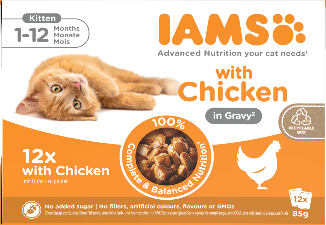 Iams Delights Kitten Chicken in Gravy Multipack - Image 2