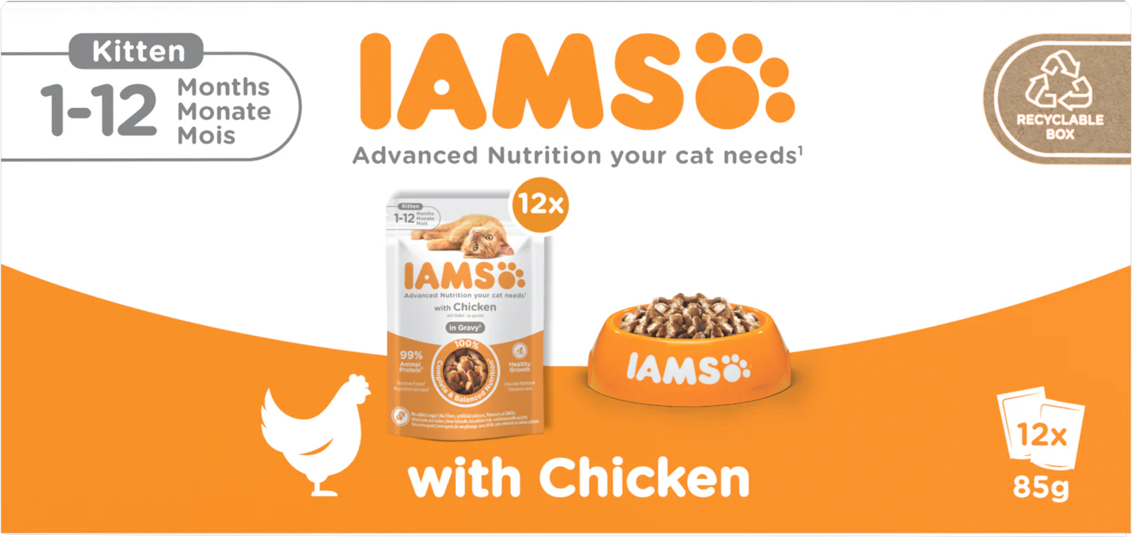 Iams Delights Kitten Chicken in Gravy Multipack - Image 6