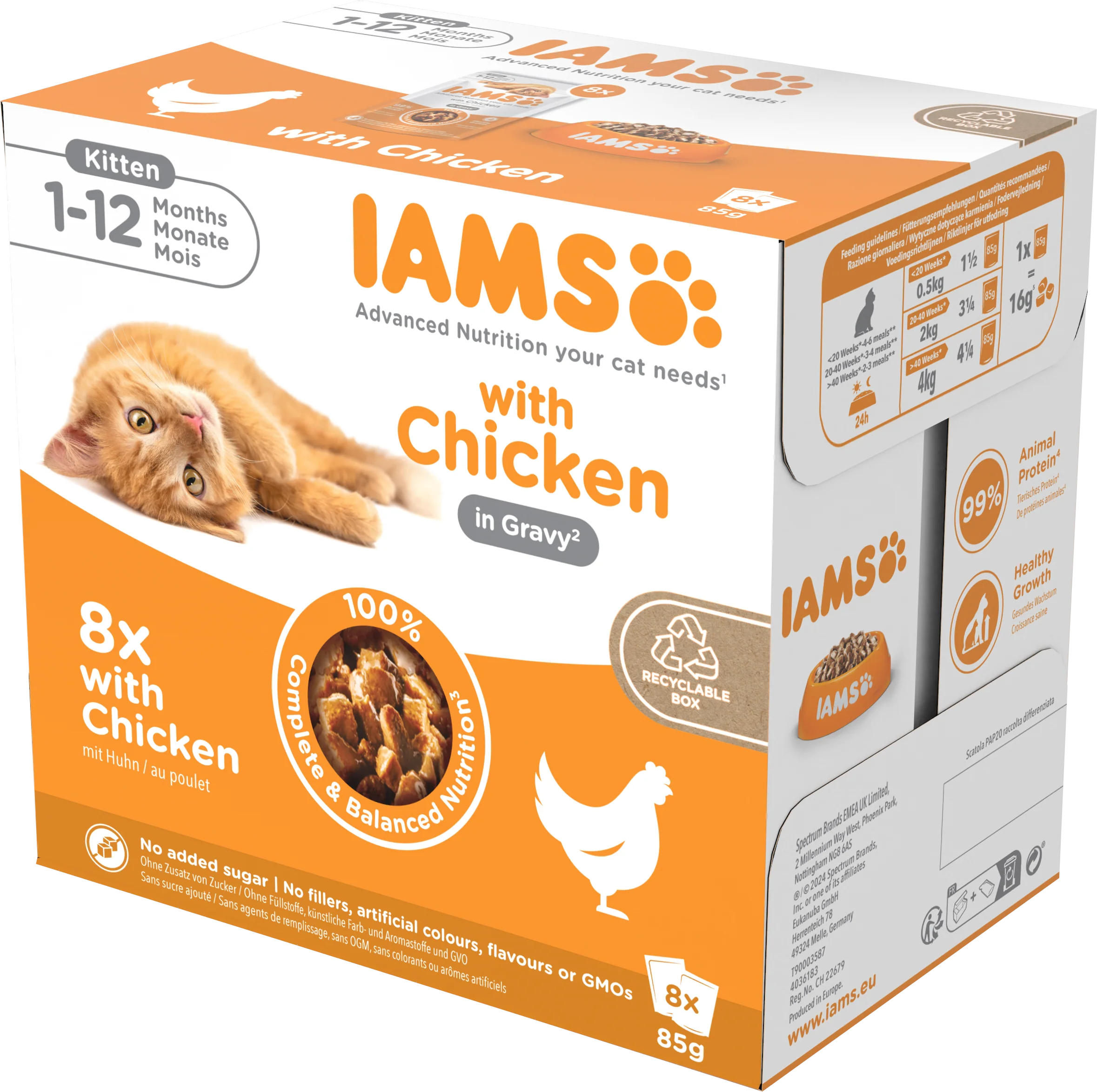 Iams Delights Kitten Wet Cat Food with Chicken in Gravy - Image 3