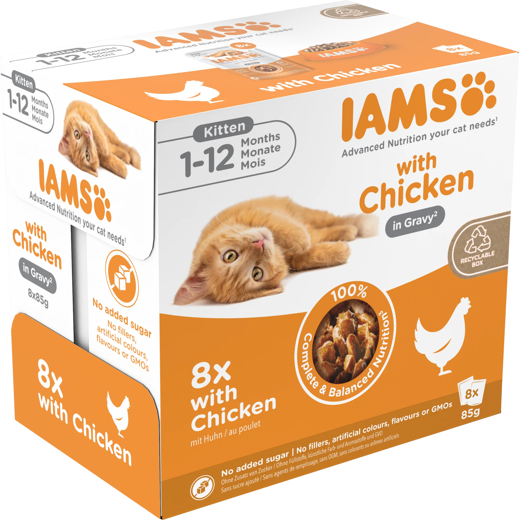 Iams Delights Kitten Wet Cat Food with Chicken in Gravy - Image 4
