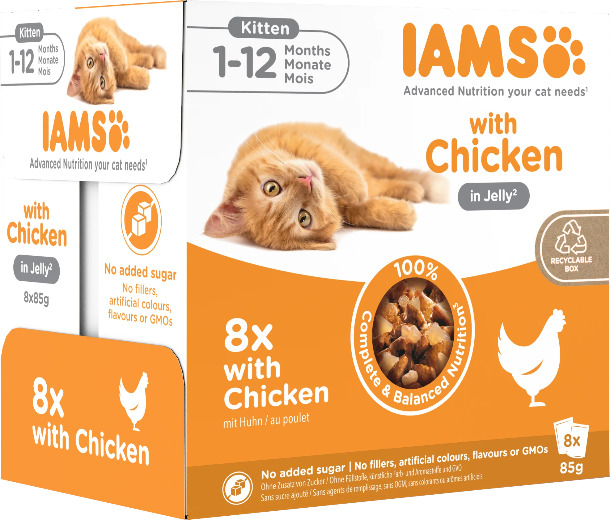Iams Delights Kitten Wet Cat Food with Chicken in Jelly - Image 3