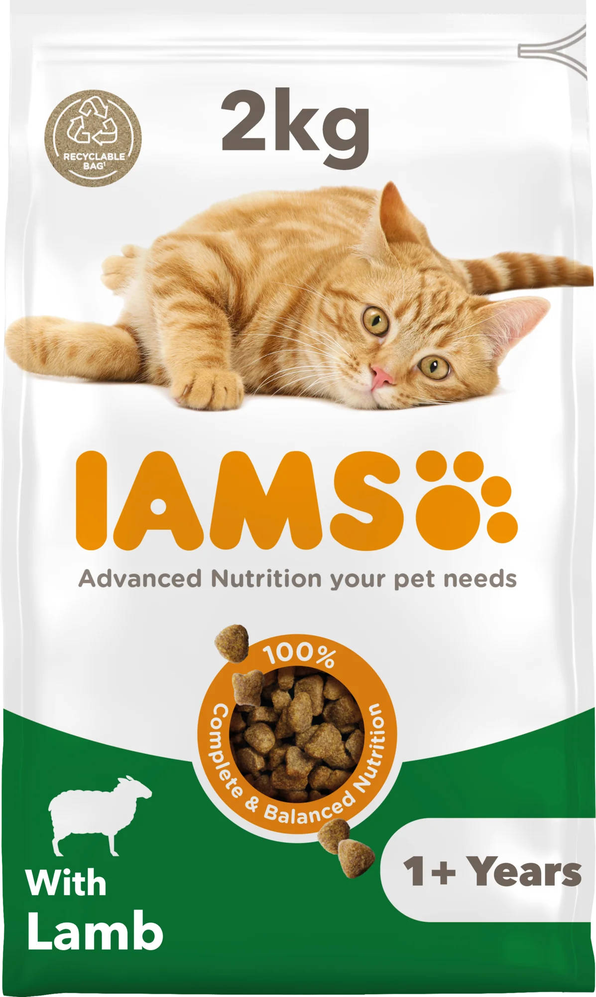 IAMS for Vitality Adult Cat Food with Lamb