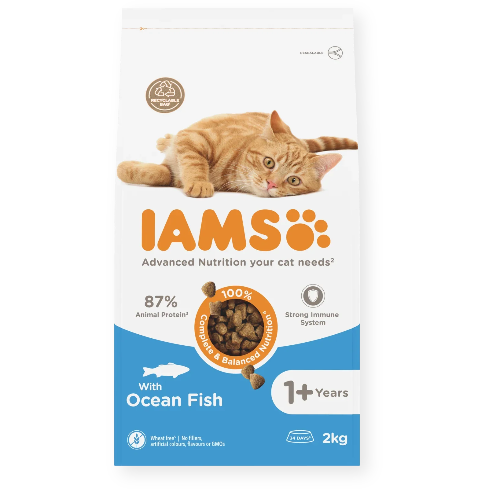 IAMS for Vitality Adult Cat Food with Ocean fish - Image 2