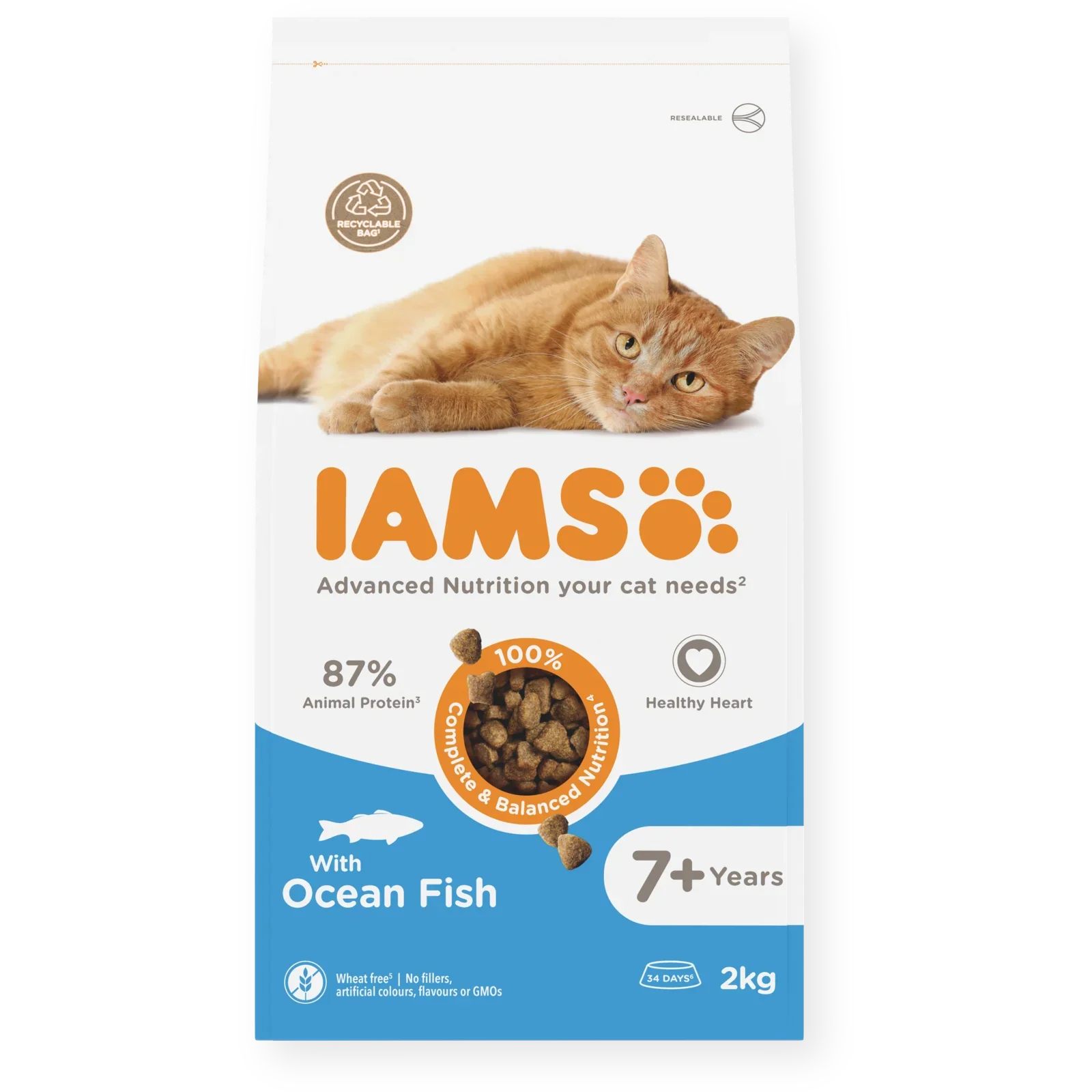 IAMS for Vitality Senior Cat Food with Ocean fish - Image 2