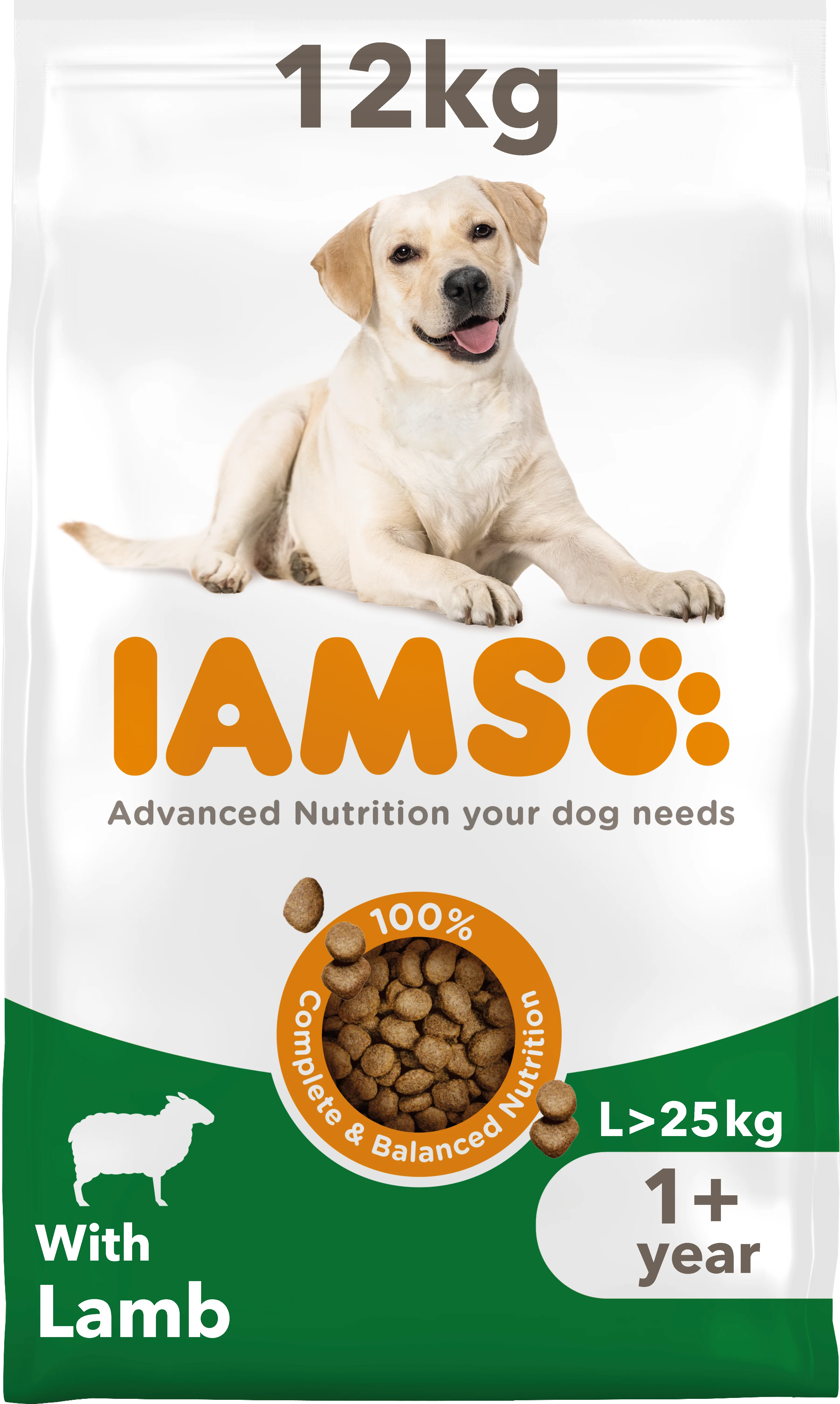 Iams Vitality Adult Large Breed Dry Dog Food - Lamb