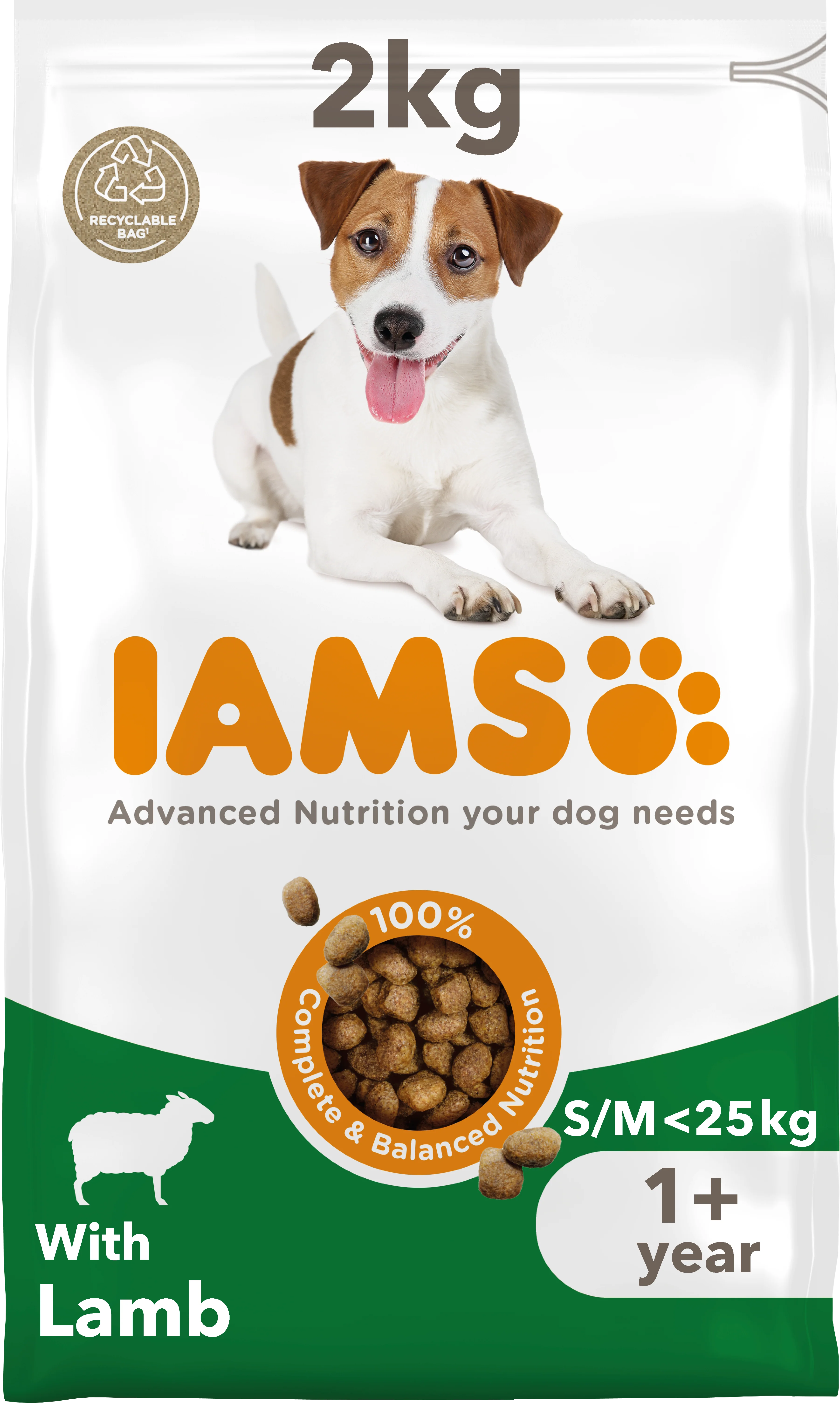 Iams Vitality Adult Small/Medium Breed Dry Dog Food - Lamb