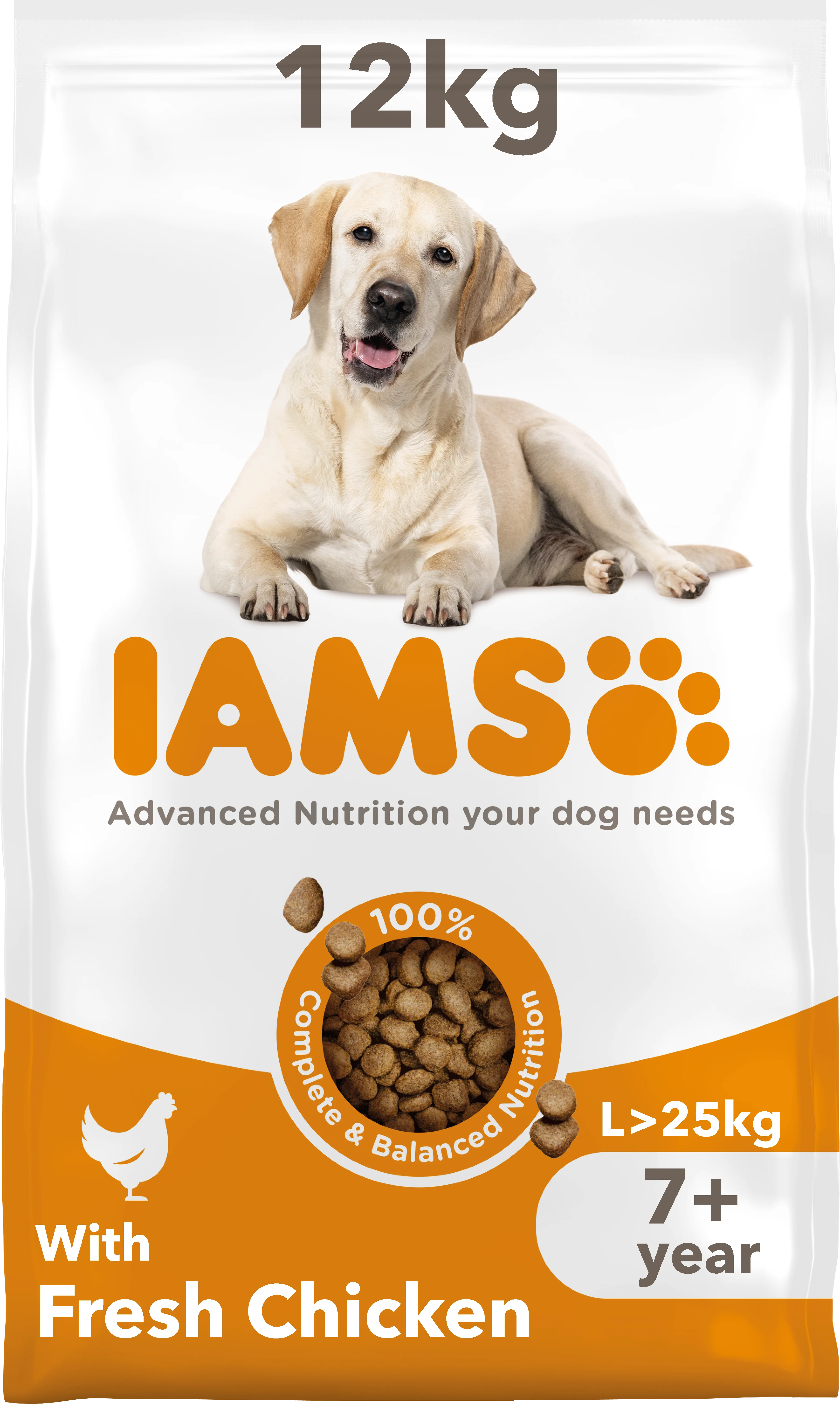 Iams Vitality Senior Large Breed Dry Dog Food - Chicken